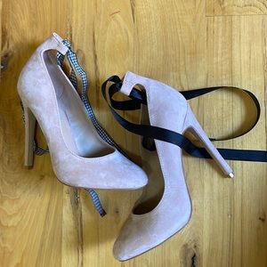 Steve Madden Lilly Blush Wrap Heels